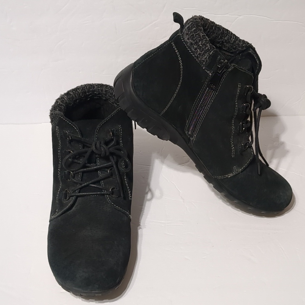 Propet Delaney Ankle Booties Black Suede women 8.5 - Picture 3 of 8